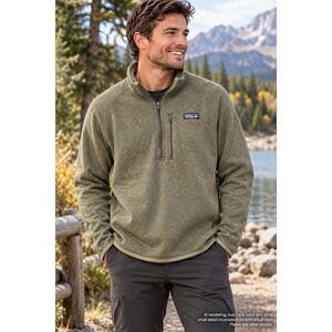 Patagonia XXL Better Sweater 1/4 Zip Fleece Olive Green Pullover Gorpcore Hiking